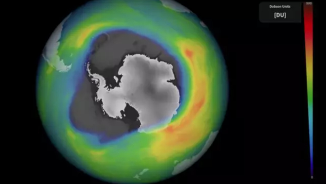 Agujero de ozono en la Antártida