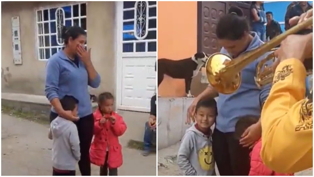 Niño ofrece 5 pesos y canicas para serenata a su madre